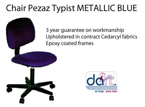 CHAIR PEZAZ TYPIST M/BLU