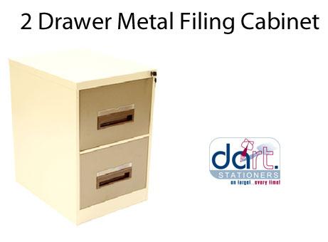 TWO DRAWER CABINET METAL