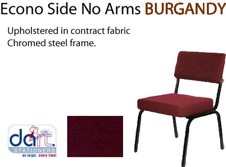 CHAIR ECON SIDE CHAIR BURGANDY