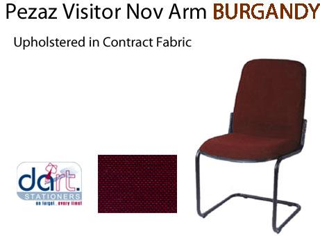 CHAIR PEZAZ VISITOR NO ARM BURGANDY