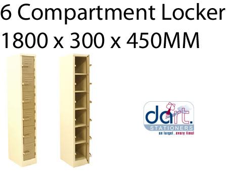 LOCKERS 6 COMPARTMENT