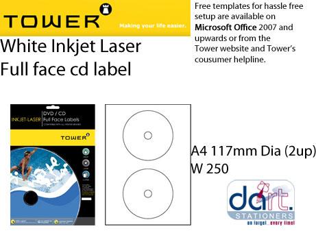 LASER LAB.   2 UP BORDER 117 DIA CD LABEL