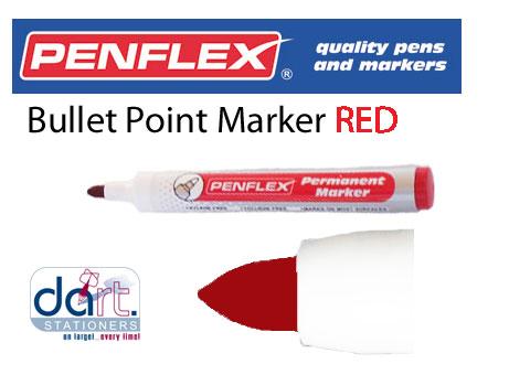 PERM PENFLEX MARKER BULLET RED