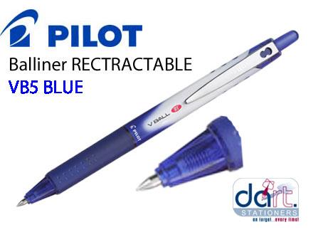 PILOT VB5 RETRACTABLE BALLINER BLUE