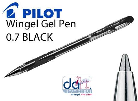 PILOT WINGEL 0.7MM GEL PEN BLACK