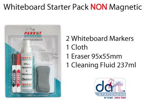 WHITEBOARD STARTER PACK NON MAGNETIC