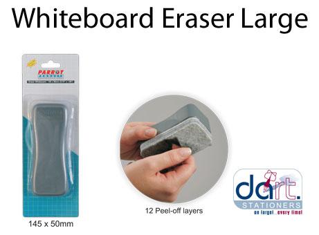 WHITEBOARD ERASER 145X55MM LARGE 12PEEL LAYERS