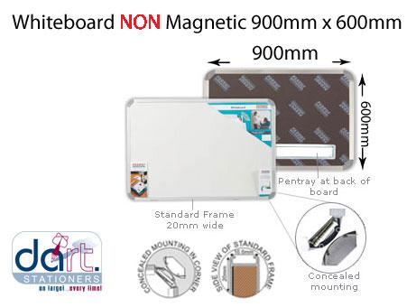 WHITEBOARD STD   900X600 NON MAGNETIC