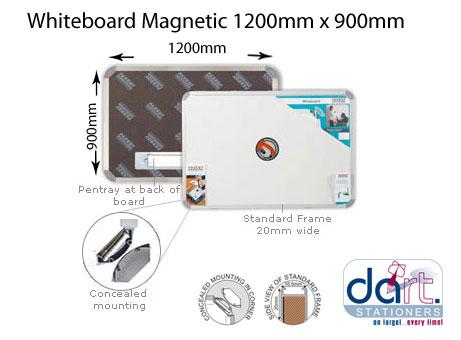 WHITEBOARD MAGNETIC 1200X900 STD