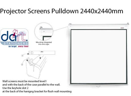 SCREEN PULLDOWN 2440X2440MM